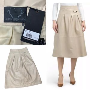 bod and christensen leather skirt